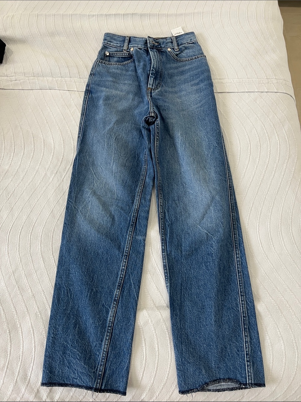 Sandro Women's Relaxed Wide-Leg Blue Jeans